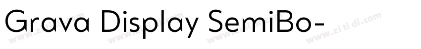 Grava Display SemiBo字体转换